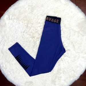 Savage X Fenty Navy Blue Forever Savage Jersey Leggings 🫐